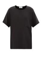 Raey - Oversized Woven-silk T-shirt - Womens - Black