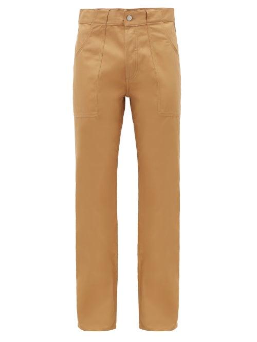 Matchesfashion.com Holiday Boileau - Bush Cotton Straight-leg Trousers - Mens - Beige