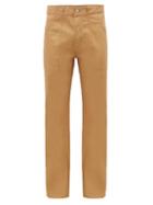 Matchesfashion.com Holiday Boileau - Bush Cotton Straight-leg Trousers - Mens - Beige