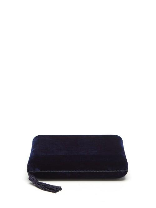 Sophie Bille Brahe - Tasselled Velvet Jewellery Box - Womens - Navy
