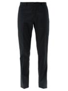 Matchesfashion.com Etro - Mosaic Print Cotton Blend Slim Leg Trousers - Mens - Blue Multi