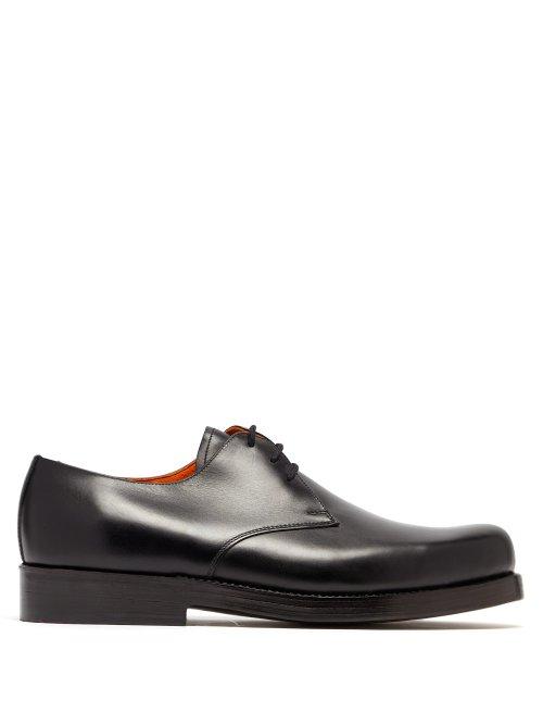 Matchesfashion.com Junya Watanabe - X Heinrich Dinkelacker Leather Derby Shoes - Mens - Black