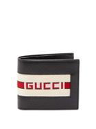 Matchesfashion.com Gucci - Bi Fold Wallet With Retro Logo - Mens - Black Multi