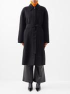 Acne Studios - Orea Belted Wool Coat - Womens - Black