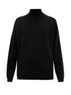 Matchesfashion.com Raey - Loose Fit Funnel Neck Cashmere Sweater - Mens - Black