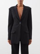 Christopher Esber - Redux Single-breasted Twill Blazer - Womens - Black