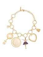 Matchesfashion.com Emilia Wickstead - Gold Plated Charm Necklace - Womens - Gold