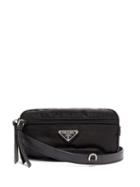 Matchesfashion.com Prada - Nylon And Leather Belt Bag - Womens - Black