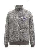 Needles - Butterfly-embroidered Snake-effect Track Jacket - Mens - Grey