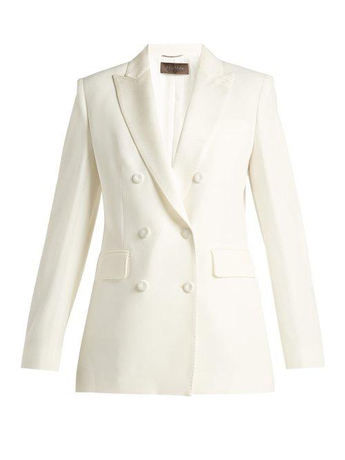 Matchesfashion.com Max Mara - Alato Blazer - Womens - White