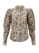 Matchesfashion.com Isabel Marant Toile - Reafi Paisley-print Cotton-gauze Blouse - Womens - Ivory Multi