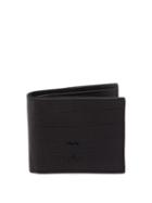 Matchesfashion.com Ami - Crocodile Effect Leather Wallet - Mens - Black