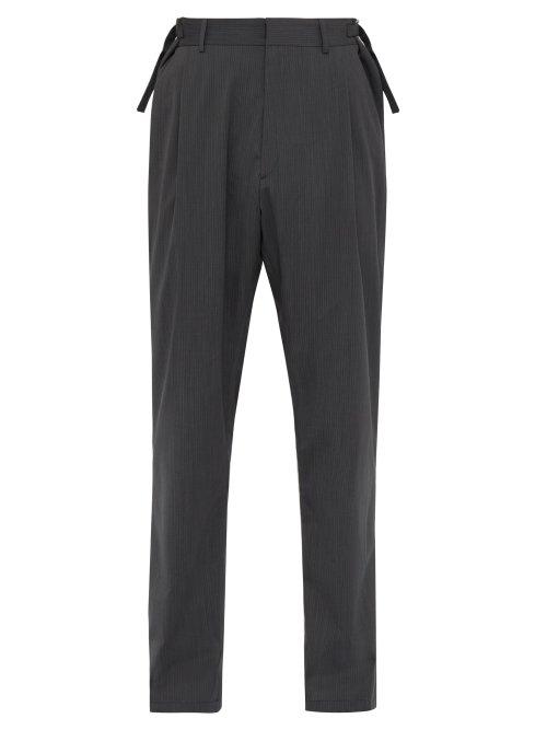 Matchesfashion.com Gmbh - Tarek Wool Blend Trousers - Mens - Grey