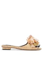 Sanayi 313 Iris Shell And Tassel-embellished Slides
