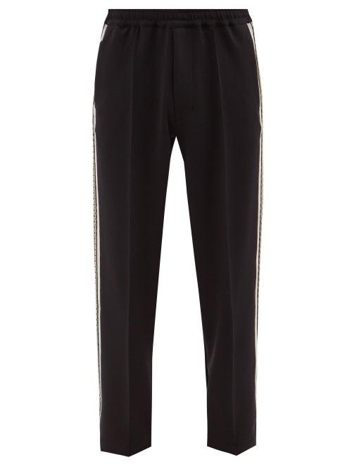 Sasquatchfabrix. - Striped Jersey Track Pants - Mens - Black Multi
