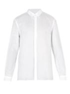 Matchesfashion.com Commas - Point Collar Linen Shirt - Mens - White