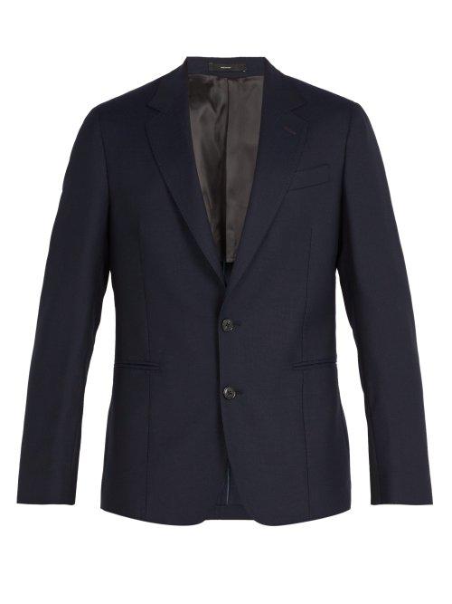 Matchesfashion.com Paul Smith - Single Breasted Wool Blazer - Mens - Navy