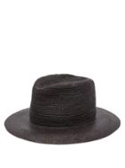 Matchesfashion.com Albertus Swanepoel - Straw Panama Hat - Mens - Black