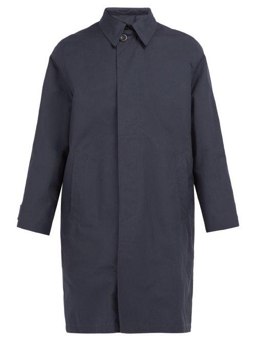 Matchesfashion.com Ditions M.r - Mathieu Cotton Coat - Mens - Navy