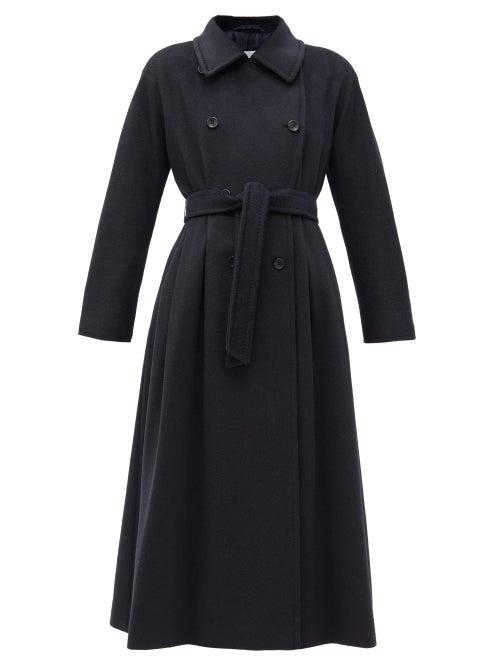 Matchesfashion.com Max Mara - Duca Coat - Womens - Navy