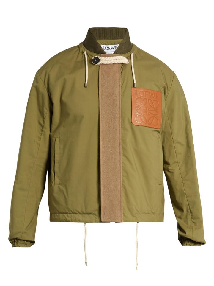 Loewe Logo-patch Cotton Jacket