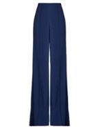 Adam Lippes High-waisted Wide-leg Satin-crepe Trousers