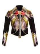 Givenchy Patchwork Leather And Suede Jacket