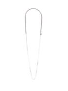 Title Of Work Curb And Box-chain Sterling-silver Necklace