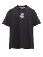 Matchesfashion.com Off-white - Thermo Man Print Cotton T Shirt - Mens - Black Multi