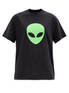 Matchesfashion.com Balenciaga - Alien-print Cotton-jersey T-shirt - Womens - Black Print