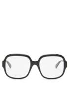 Matchesfashion.com Gucci - Oversized Square Acetate Glasses - Womens - Black