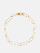 Otiumberg - Paperclip 14kt Recycled Gold-vermeil Anklet - Womens - Yellow Gold