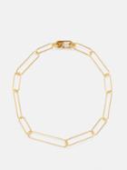 Otiumberg - Paperclip 14kt Recycled Gold-vermeil Anklet - Womens - Yellow Gold