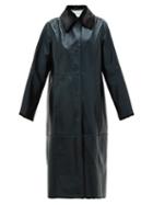 Matchesfashion.com Stand Studio - Nino Single-breated Reverse Faux-shearling Coat - Womens - Black