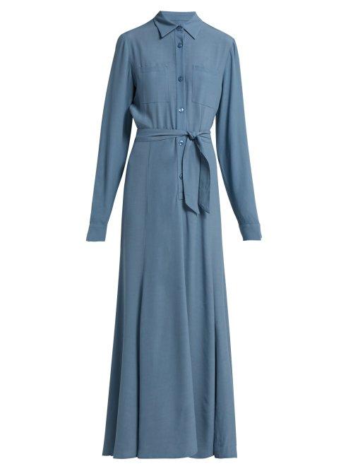 Matchesfashion.com Albus Lumen - Azul Shirtdress - Womens - Blue