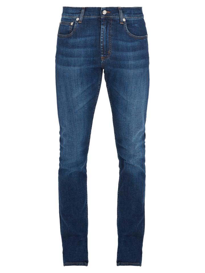 Alexander Mcqueen Mid-rise Slim-leg Jeans