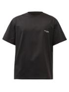 Matchesfashion.com Wooyoungmi - Oversized Logo-print Cotton-jersey T-shirt - Mens - Black