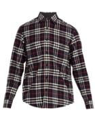 Matchesfashion.com Burberry - Lyndhurst Vintage Check Wool Blend Shirt - Mens - Navy