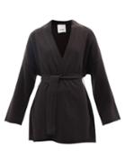 Allude - Belted Cashmere Cardigan - Womens - Black