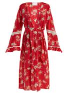 Athena Procopiou Gypsy Soul Silk Long-sleeved Cover-up