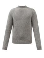 Sunflower - Jack Garter-stitched Wool-blend Sweater - Mens - Grey