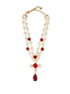 Oscar De La Renta Faux-pearl And Crystal Necklace