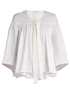Sonia Rykiel Lace-up Cotton-jersey Top