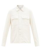 Ladies Rtw Jil Sander - Flap-pocket Cotton-corduroy Shirt - Womens - White