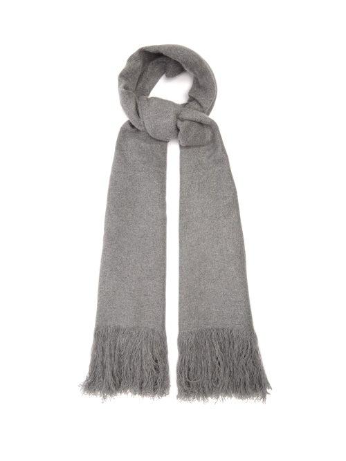 Matchesfashion.com Isabel Marant - Carlyn Fringed Cashmere Scarf - Womens - Grey