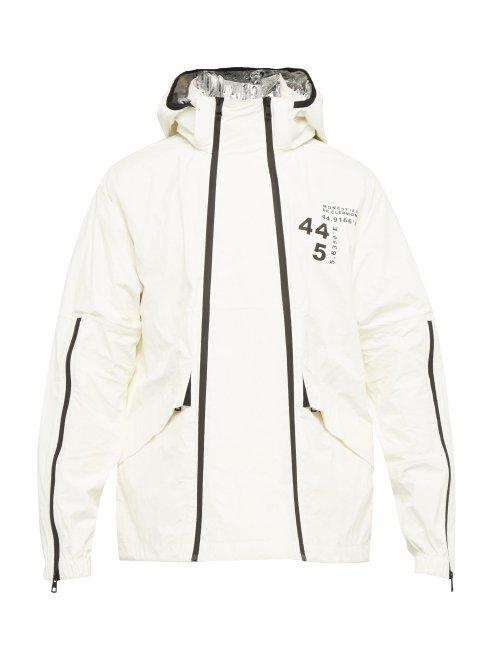 Matchesfashion.com Moncler - Tyler Paper Touch Double Zip Jacket - Mens - White