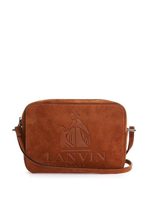 So Lanvin Suede Cross-body Bag