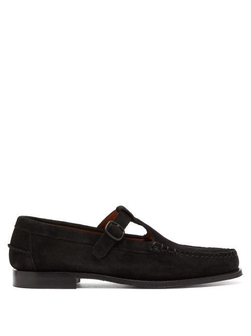 Matchesfashion.com Hereu - Alber Suede Loafers - Mens - Black