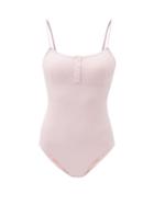 Matchesfashion.com Melissa Odabash - Calabasas Scoop-neck Swimsuit - Womens - Dusty Pink