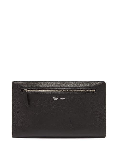 Matchesfashion.com Mtier London - Runaway Leather Pouch - Mens - Black